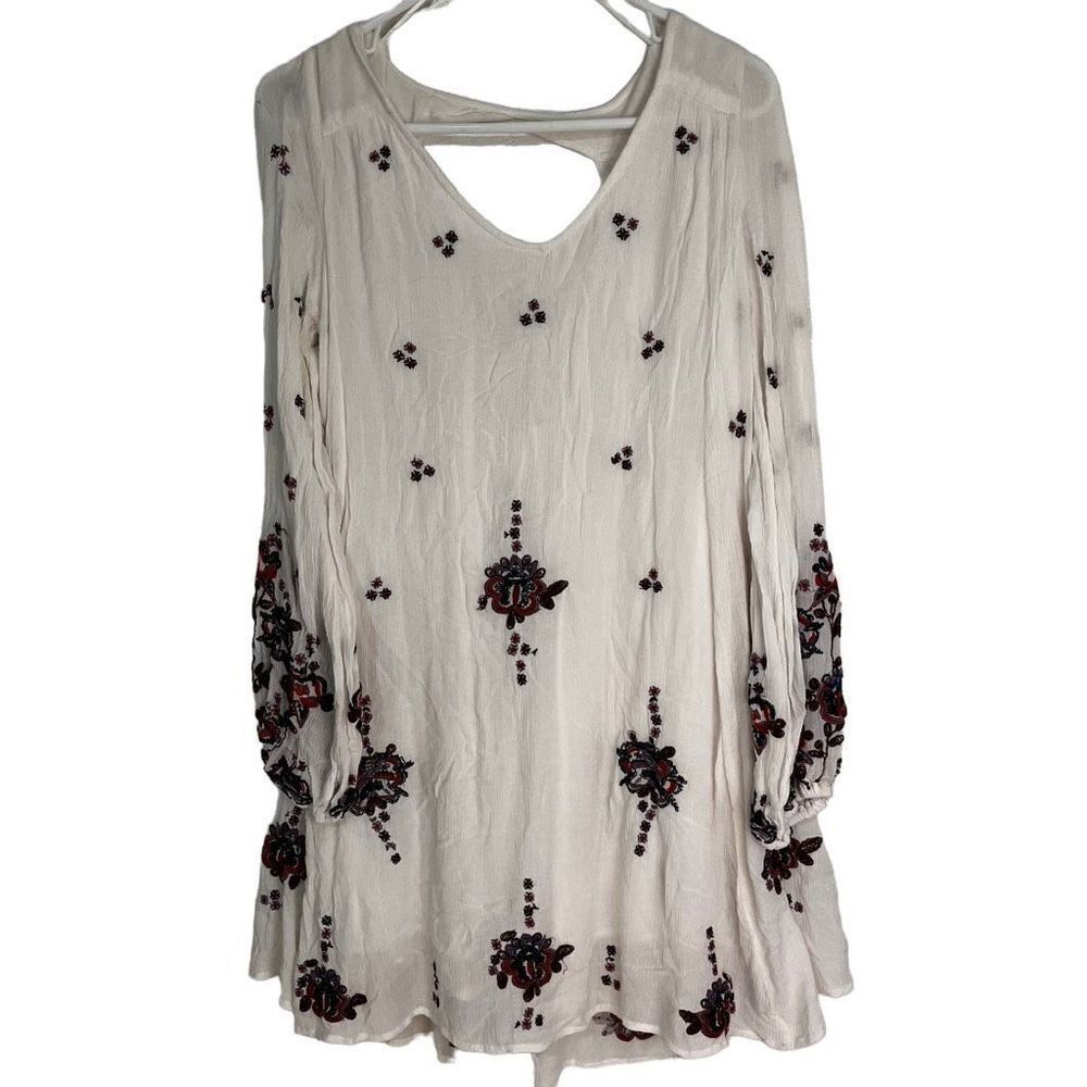 Free People Oxford Embroidered Shift Dress Size M - Picture 5 of 15